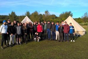 sport students on residential trip 