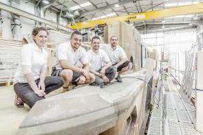 Sunseeker apprentices in the workplace