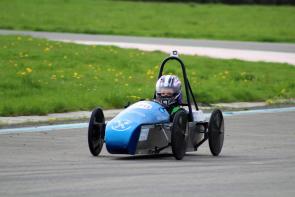 Student on track at Goodwood